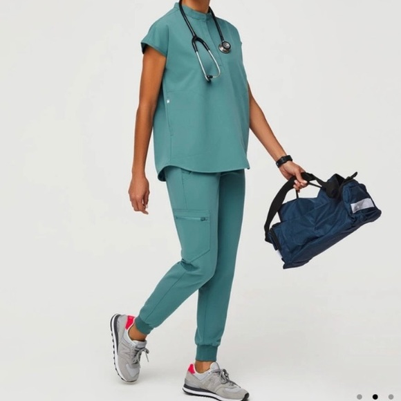 SOLD FIGS Limited Edition Hydrogreen Zamora Joggers - Picture 3 of 6